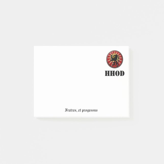 Bloco De Notas Notas de post-it de HHOD (Frente)