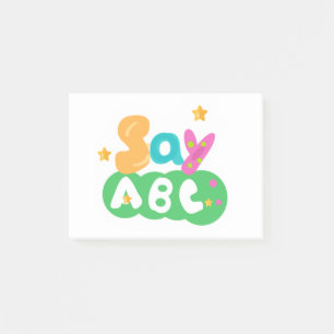 Bloco De Notas Notas de post-it de SayABC