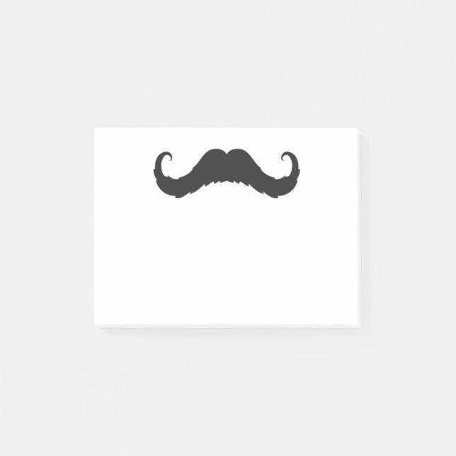 Bloco De Notas Notas de post-it do bigode (Frente)