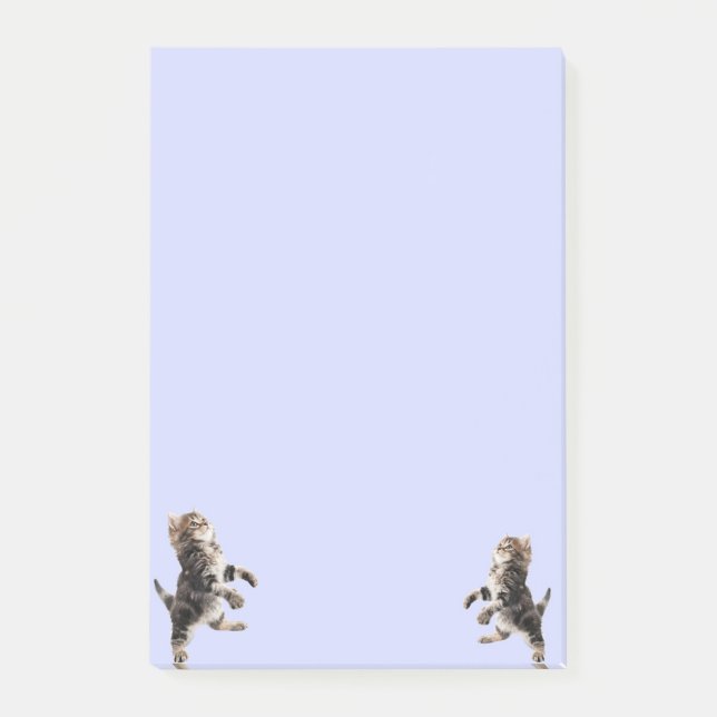 Bloco De Notas Notas de post-it do gatinho (Frente)