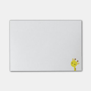 Bloco De Notas Notas de post-it do girafa