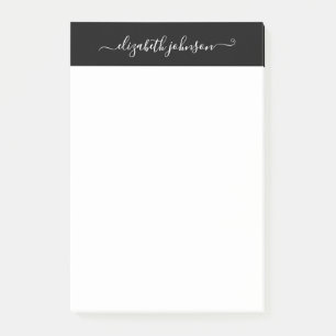 Bloco De Notas Notas de post-it modernas & minimalistas simples