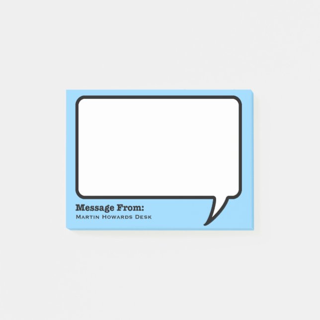 Bloco De Notas Notas de post-it personalizadas (Frente)