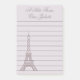 Bloco De Notas Notas de post-it personalizadas da torre Eiffel da (Frente)