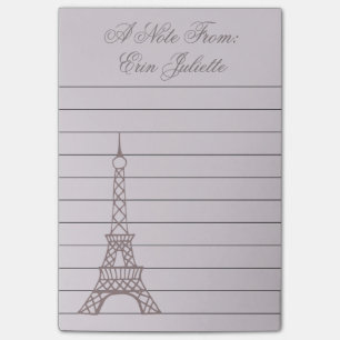 Bloco De Notas Notas de post-it personalizadas da torre Eiffel da