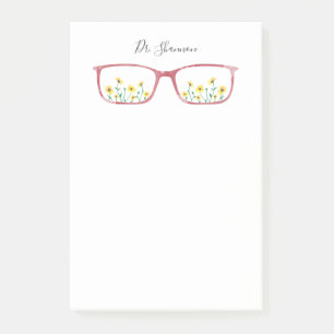 Bloco De Notas Notas de post-it personalizadas das margaridas &