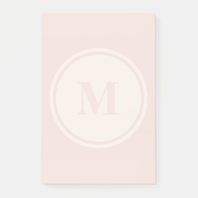 Bloco De Notas notas de post-it personalizadas do pêssego do (Frente)