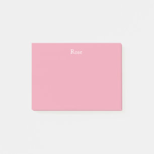 Bloco De Notas Notas de post-it personalizadas do rosa