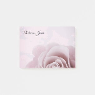 Bloco De Notas Notas de post-it personalizadas do rosa rosa
