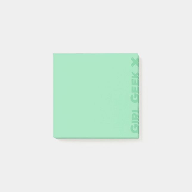 Bloco De Notas Notas de post-it verdes (Frente)