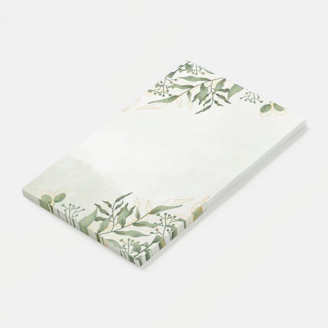 Bloco De Notas Notas de Posta Floral (Inclinado)