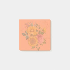 Bloco De Notas Notas de Poste de Dias de Girassol