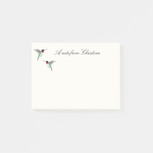 Bloco De Notas Notas de Poste personalizadas do Hummingbird com g