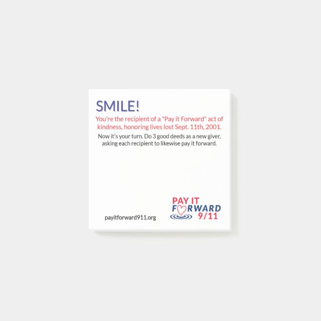 Bloco De Notas Notas de posto (Frente)