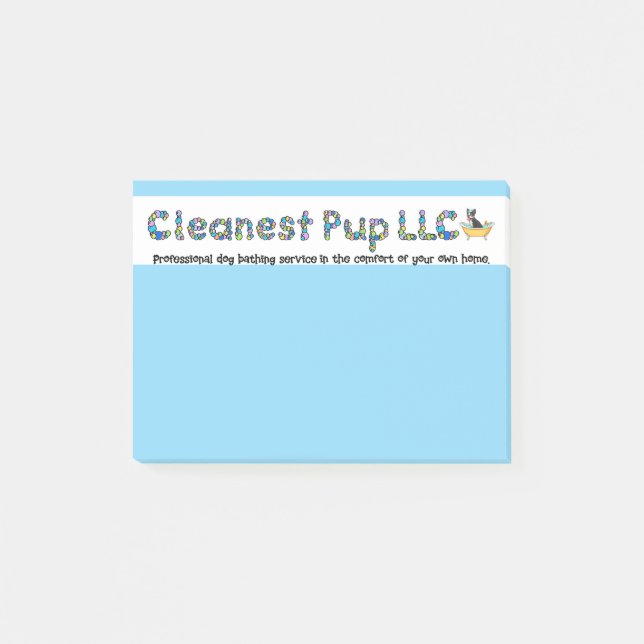 Bloco De Notas Notas de posto (Frente)