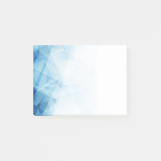 Bloco De Notas Notas de Posto Abstrato azul-it (Frente)