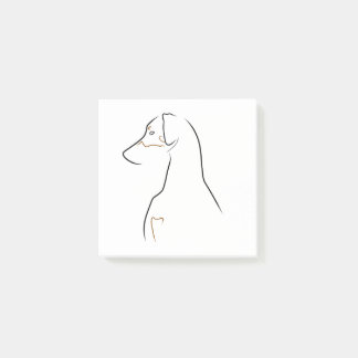 Bloco De Notas Notas de posto - Arte natural de linha orada