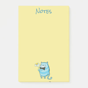 Bloco De Notas Notas de Posto Cat & Daisy