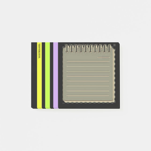 Bloco De Notas Notas de Posto Catnoir (Frente)