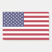Notas de posto com bandeira dos EUA
