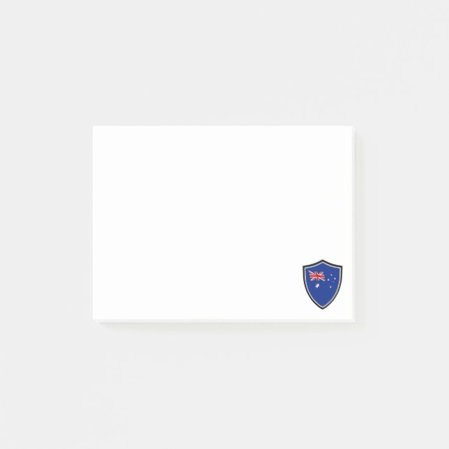 Bloco De Notas Notas de posto da bandeira australiana (Frente)