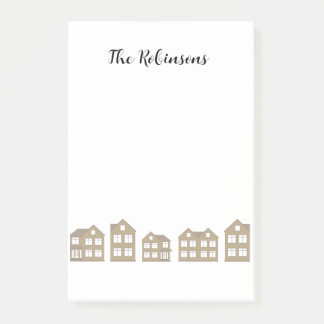 Bloco De Notas Notas de Posto da família bonita