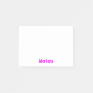 Bloco De Notas Notas de Posto da Fuchsia