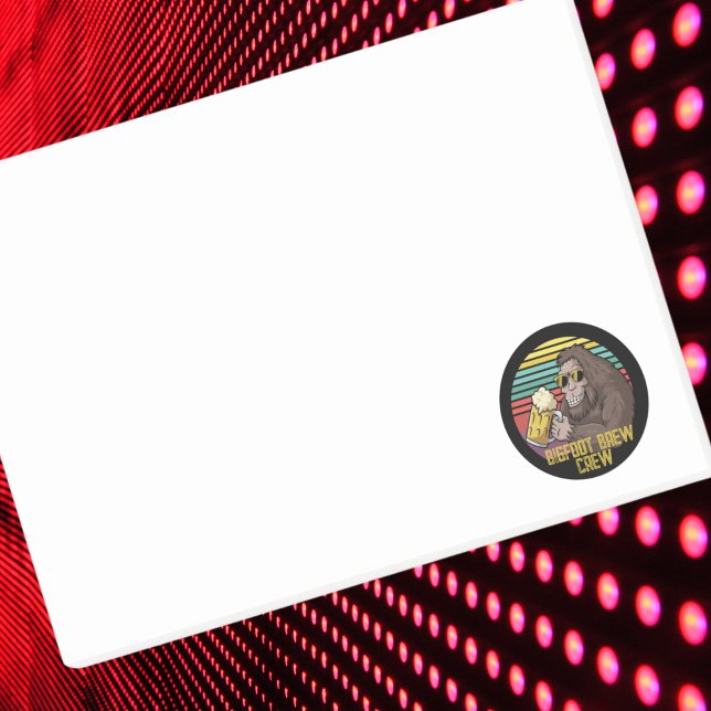 Bloco De Notas Notas de Posto da Tripulação de Pé-Grande (Criador carregado)