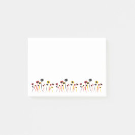 Bloco De Notas Notas de Posto das Flores Retroativas