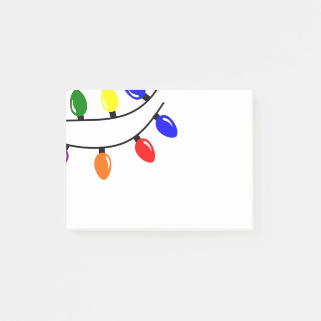 Bloco De Notas Notas de Posto das luzes travadas (Frente)