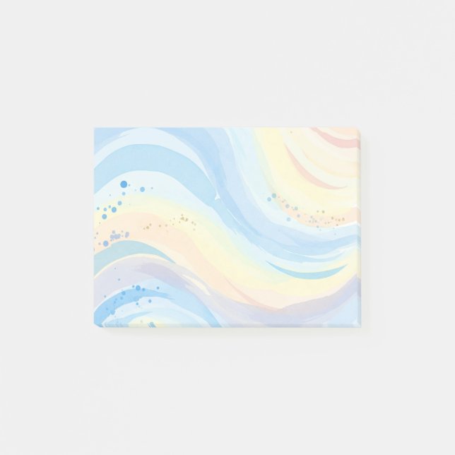 Bloco De Notas Notas de Posto de Aquarela (Frente)