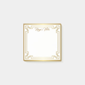 Bloco De Notas notas de posto de borda elegante personalizadas