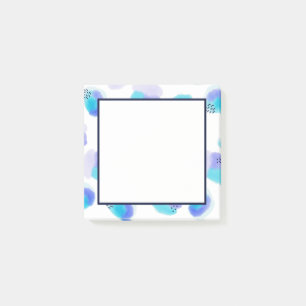Bloco De Notas Notas de Posto de Brushstrokes de Aquarela