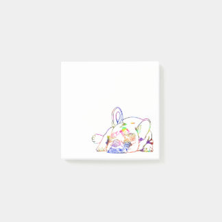 Bloco De Notas Notas de posto de buldogue francês