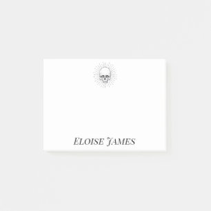 Bloco De Notas Notas de Posto de Crânio Personalizado