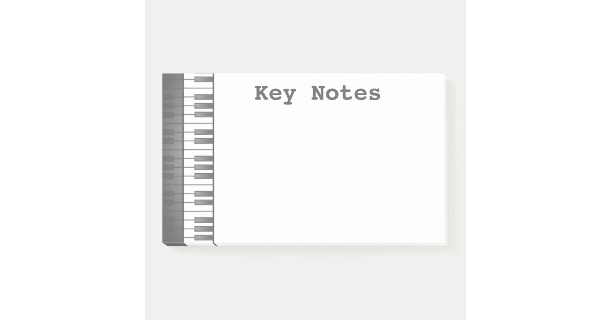 Bloco de Notas Musical - Teclas - Jogos Musicais