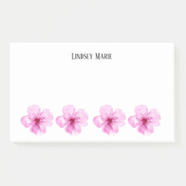 Bloco De Notas Notas de Posto de FLORES PERSONALIZADAS