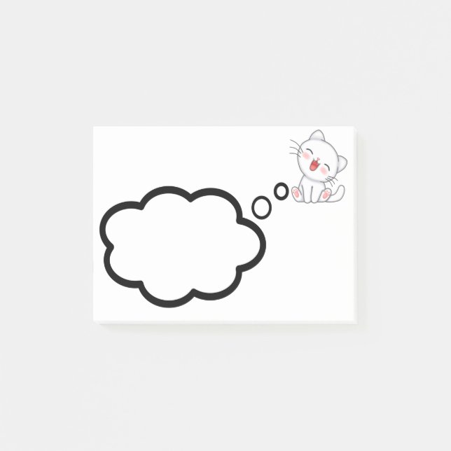 Bloco De Notas Notas de Posto de gatinho (Frente)