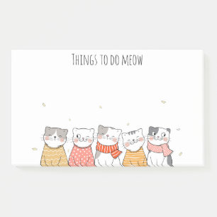 Bloco De Notas Notas de Posto de Gatos Cujos Gatos