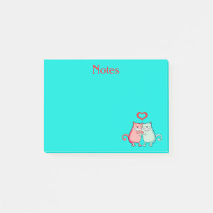 Bloco De Notas Notas de Posto de Gatos no Amor