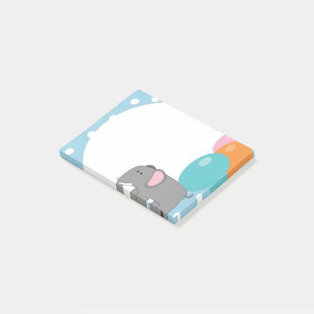 Bloco De Notas Notas de Posto de Impressão de elefante (Inclinado)