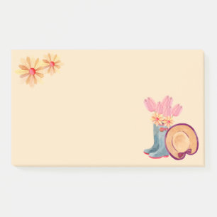 Bloco De Notas Notas de Posto de jardinagem floral