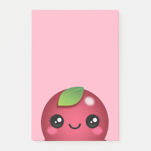 Bloco De Notas Notas de Posto de Kawaii Cranberry
