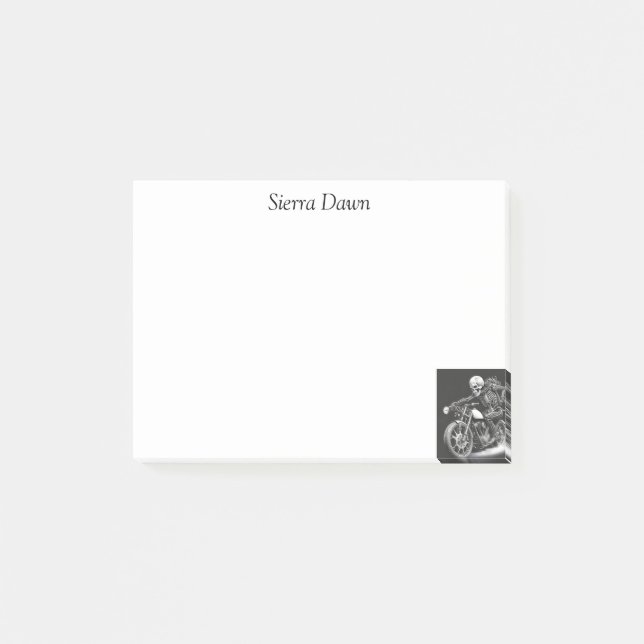 Bloco De Notas Notas de Posto de motocicletas personalizadas (Frente)