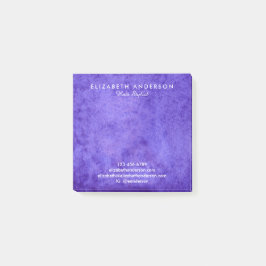 Bloco De Notas Notas de posto de negócios violeta de cor azul-aqu