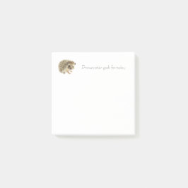 Bloco De Notas Notas de Posto de Objetivos Diários - Hedgehog