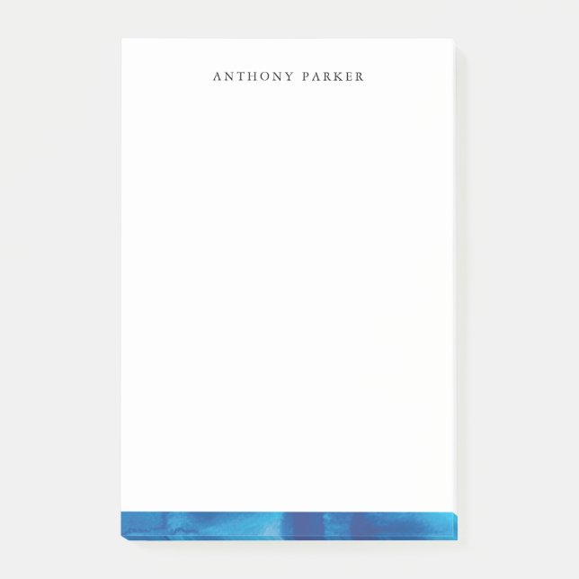 Bloco De Notas Notas de Posto de Onda de Aquarela