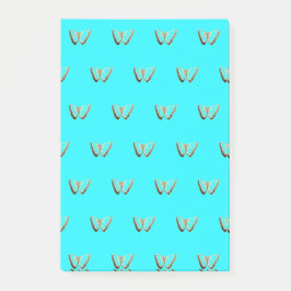 Bloco De Notas Notas de Posto de Padrão de Borboleta