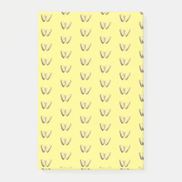 Bloco De Notas Notas de Posto de Padrão de Borboleta