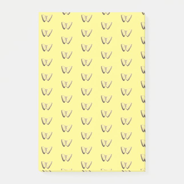 Bloco De Notas Notas de Posto de Padrão de Borboleta (Frente)